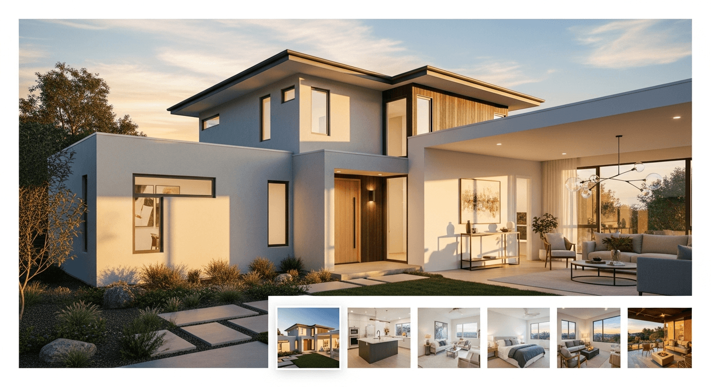 Photo d’attrait extérieur affichée en premier dans un exposé immobilier pour créer une forte première impression