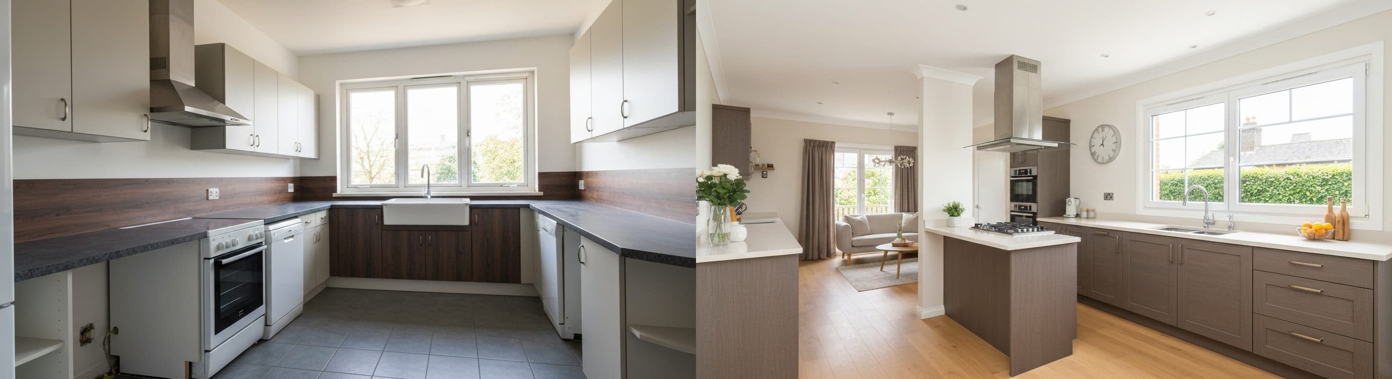 Kök: före vs efter virtuell styling