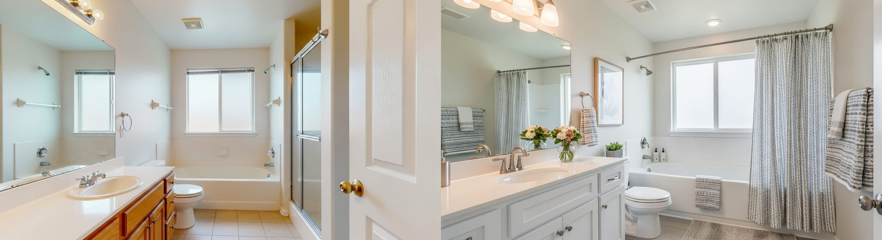 master bathroom: before vs after virtual staging