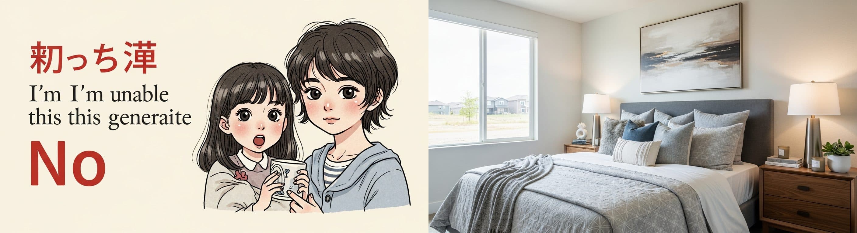 Спальня: до и после виртуального стейджинга