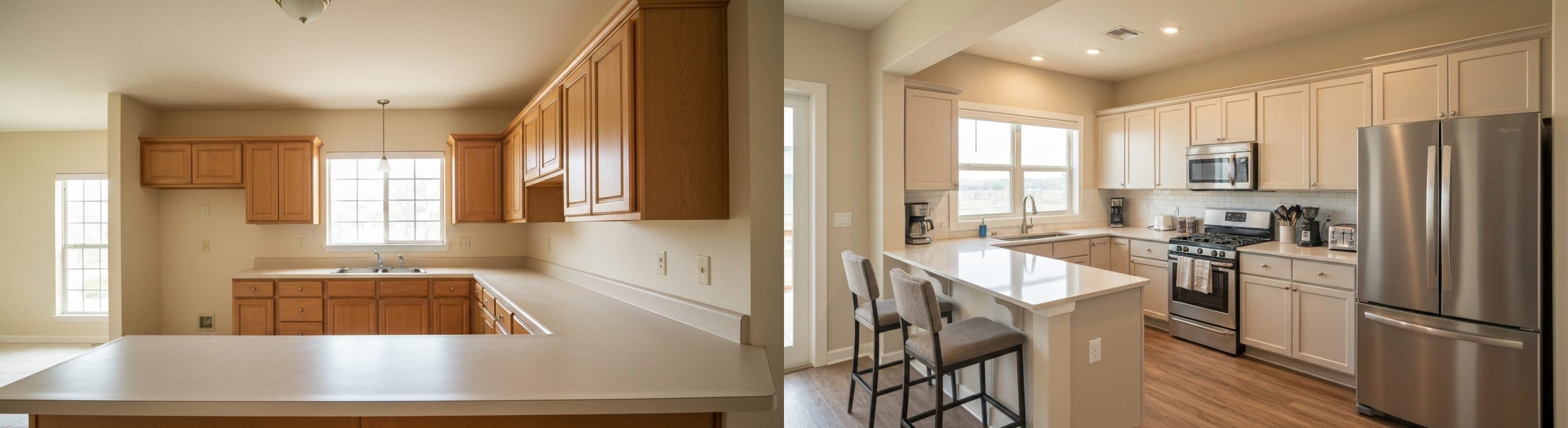 Kuzhinë: para vs pas skenimit virtual