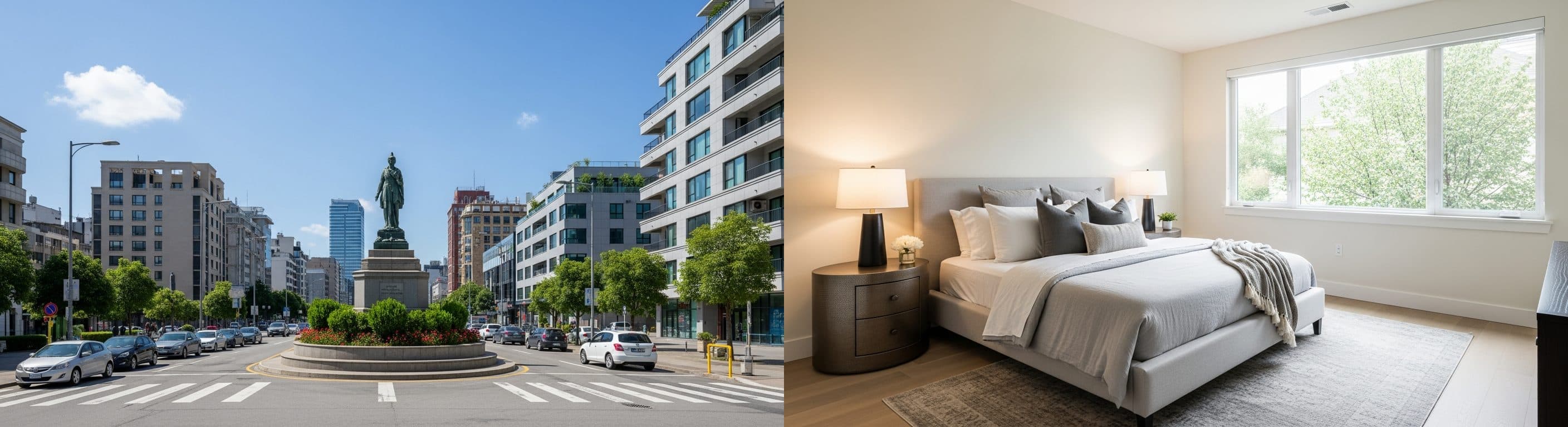 Soverom: før vs etter virtuell styling