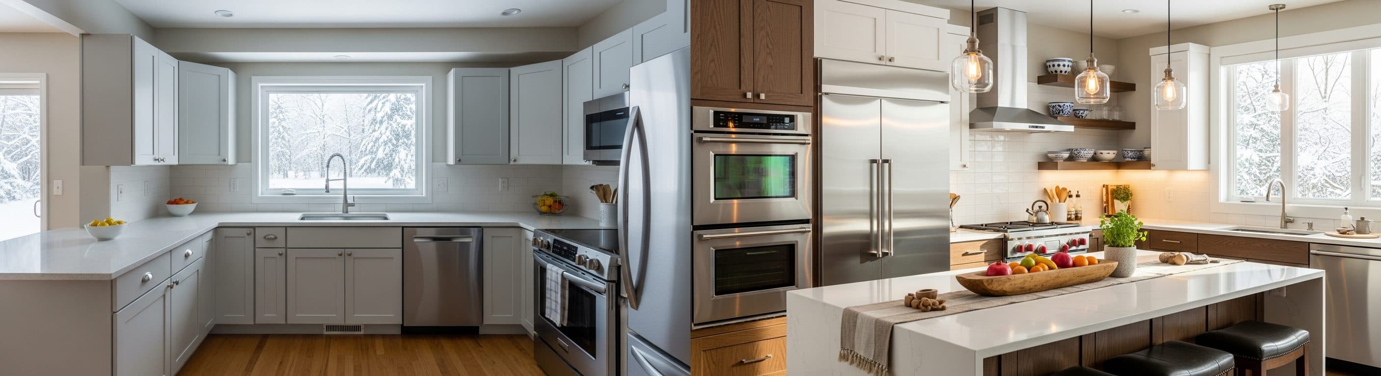 Kuchyňa: pred a po virtuálnom stagingu