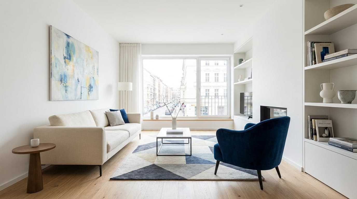 Helle, modern gestagte Wohnung mit neutraler Einrichtung – Fehler beim Wohnung verkaufen vermeiden